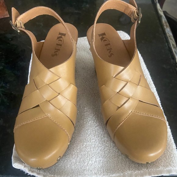 KorkEase Shoes Slingback Platform Clogs By Korks By Kork Ease